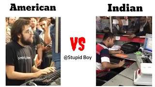 American boys vs Indian boys Typing Speed🤔🤔/Which country is better?...#memes