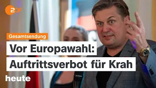 heute 19:00 Uhr vom 22.05.2024 AfD-Spitzenkandidat Krah, Hausarzt-Reform, Europa League