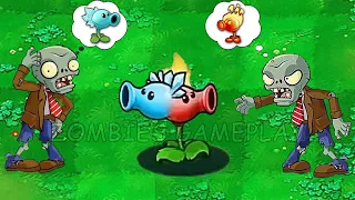 Plants vs Zombies Funny Animation Episode 6 : Snow FIRE Split Pea Mode