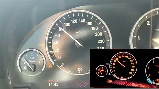 BMW 520D F11 2.0 D 184Km acceleration 0-100 Km/h Ori and stage1 chip