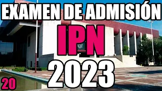 Guía IPN 2023 | Examen de admisión IPN 2023  | PREGUNTA REAL del examen de admisión IPN 2023 20