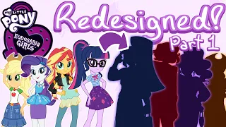Equestria Girls redesigned! Part 1 (Speed paint + commentary)