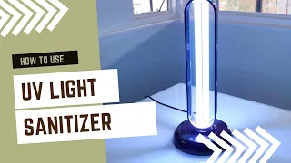 How to use the Portable UV Light Disinfection Light