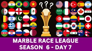 50 Countries Marble Race League Season 6 Day 7 in Algodoo