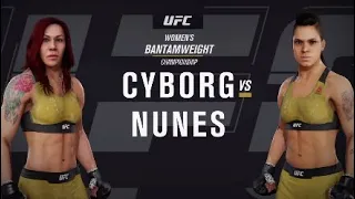 UFC 232: Cris Cyborg vs. Amanda Nunes | EA Sports UFC 3 Simulation