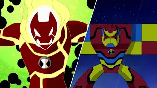 Ben 10 Reboot Season 5 | Alien X-Tinction | Heatblast and Bloxx Transformation