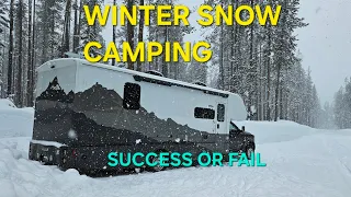 Winter Camping in Deep Snow in My Dynamax 4x4 | How Did My Mods Perform