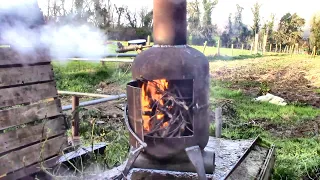 Homemade Flash Steam Boiler From Plumbing Pipe And Scrap