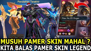 AKHIRNYA KETEMU TOP GLOBAL PAMER SKIN MAHAL ! GUA BALAS PAMER SKIN LEGEND BIAR KENA MENTAL - MLBB