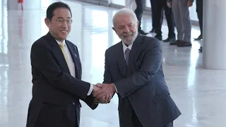 Lula recebe o primeiro-ministro do Japão em Brasília | AFP