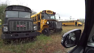 235 A visit to a school bus salvage yard for parts