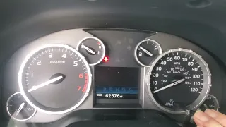 how to reset oil change message on a 2017 Toyota Tundra