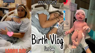 LABOR & DELIVERY VLOG | Getting Induced At 39 Weeks I STORYTIME |