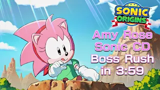 Amy Rose - Sonic CD Boss Rush 3:59.46 (Sonic Origins Plus Speedrun)