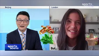 Exclusive x US Open champion Raducanu: I love eating everything in China|拉杜卡努：在中国吃的太好了 最爱拌菠菜火锅烤肉和白菜