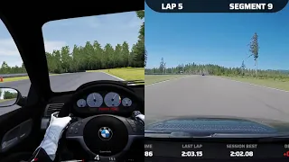Sim vs real life with E46 M3 at Ridge Motorsport Park