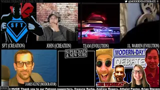 Tag Team Debate on Creation vs. Evolution - SFT and John Maddox vs. Team Skeptic and JR