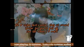 Summer Walker - to Summer, from Cole (Audio Hug) Lyric Video