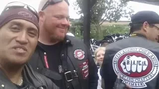 Bikers Against Child Abuse B.A.C.A Dice run in Auckland.