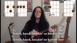 Chord Recap Bob Dylan "Knockin' on heavens door" Ukulele Tutorial with lyrics