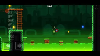 3 coins in the 2nd level of Geo Dash!!