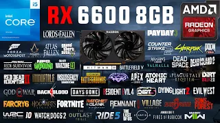 RX 6600 Test in 50 Games in 2023