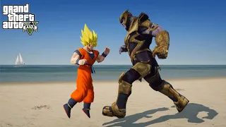 GTA 5 - Goku VS Thanos | Epic Fight in Los Santos