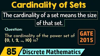 Cardinality of Sets