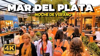 FIEBRE de TURISTAS un SABADO por la NOCHE | MAR DEL PLATA 4K