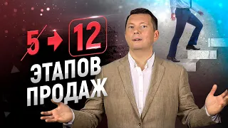 5 этапов продаж - заблуждение! На самом деле этапов продаж 12 | Тренинг продаж