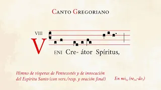 "Veni Creator Spiritus" (prayer incl.) – Hymn of invocation of the Holy Spirit – Gregorian Chant