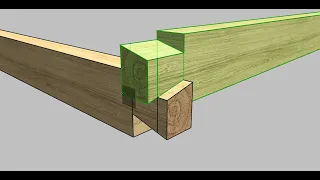 Half dovetail notch joint - How to mark and cut