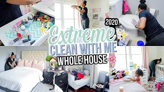 ULTIMATE CLEAN WITH ME! EXTREME WHOLE HOUSE SPEED CLEANING MOTIVATION | REAL LIFE HOUSE CLEANING