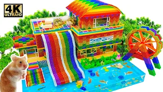 100 Days to Build a Modern Underground House with Slide and Swimming Pool - Magnet World