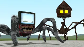 NEW TV EATER SPIDER VS HOUSE HEAD UPDATE AND OTHER in Garry's Mod!