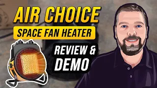 Air Choice Space Heater Review & Demo | 1500W Indoor Room Fan Heater
