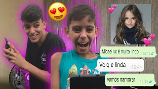 TROLLEI MEU IRMÃO DE 10 ANOS FINGINDO SER A CRUSH DELE E ELE ACREDITOU