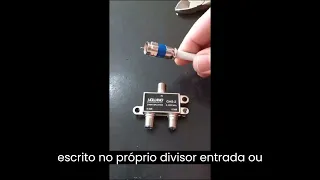 COMO DIVIDIR O SINAL DA SUA ANTENA PARA 2 TVs