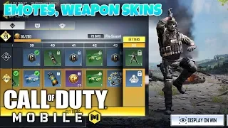 CALL OF DUTY MOBILE - BUYING SEASON 1 BATTLE PASS (EMOTES, WEAPON SKINS)