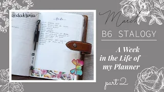 B6 Stalogy: A Week in the Life of my Planner: March (Part 2)