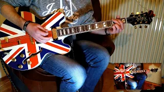 Live Forever - Oasis [Guitar Cover] Union Jack Sheraton