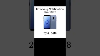 Samsung Notification Evolution