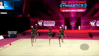 China (CHN) - 2021 Rhythmic Worlds, Kitakyushu (JPN) - Qualifications 5 Balls