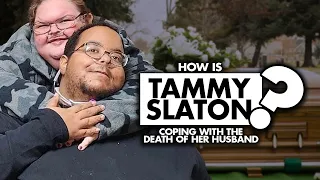 How is Tammy Slaton coping following the death of her husband, Caleb Willingham?