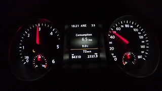 0-180 KM/H 2016 Volkswagen Passat CC 2.0 TDI DSG 110KW 150HP