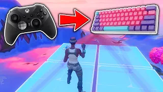 Controller Pro Tries Keyboard & Mouse in Fortnite! (FIRST TIME)