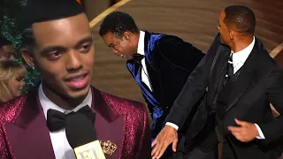 Bel-Air’s Jabari Banks REACTS to Will Smith Slapping Chris Rock