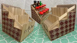 Diy Cardboard Organizer/ Diy Kitchen Organizer/منظم مطبخ يدوي