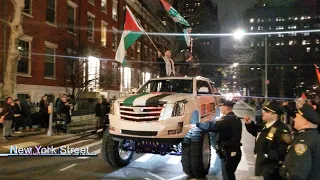 NYC Pro-Palestine Protesters Disrupt Christmas Caroling NYC December 24 2023