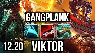 GANGPLANK vs VIKTOR (MID) | 14/1/12, 2.4M mastery, 65% winrate, Legendary | TR Master | 12.20